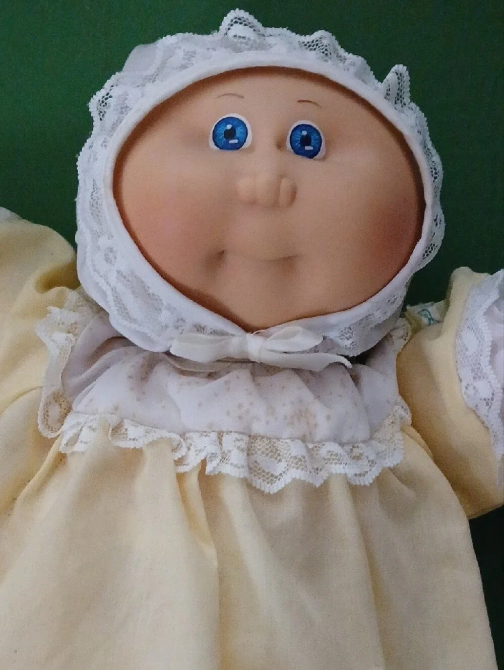 Vintage 1985 Cabbage Patch Kids Baby Doll in Yellow Gown